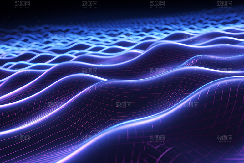 石墨烯抽象科幻背景