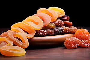 糖霜柿饼传统美食甜蜜摄影图