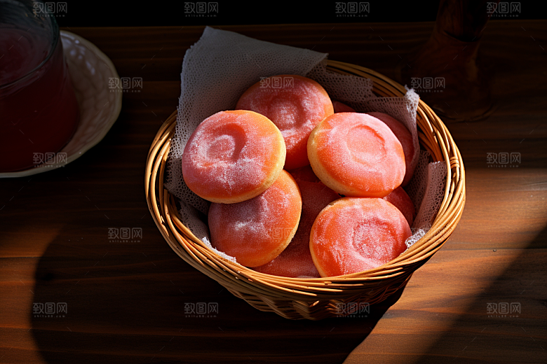 糖霜柿饼传统美食秋冬摄影图