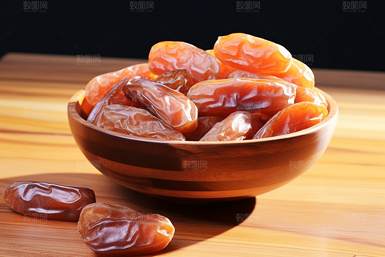 糖霜柿饼高清甜蜜摄影图