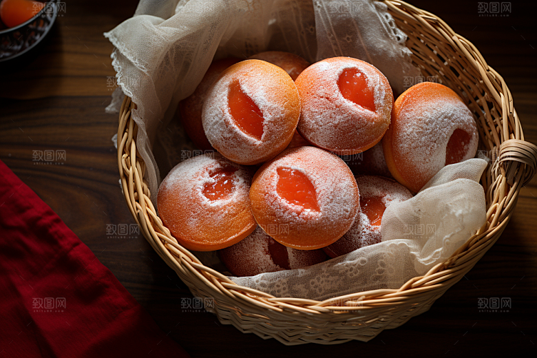 糖霜柿饼高清美味摄影图