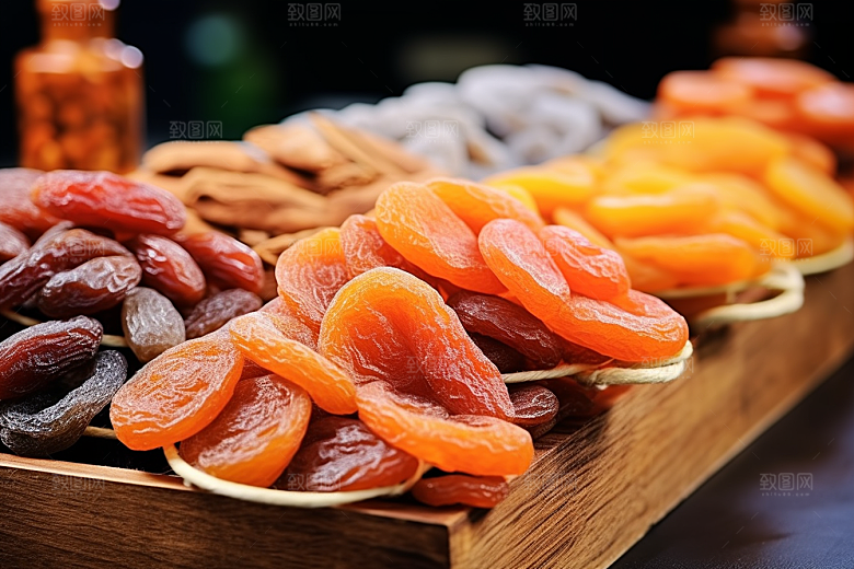 糖霜柿饼高清可口摄影图