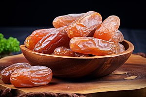糖霜柿饼甜蜜可口摄影图