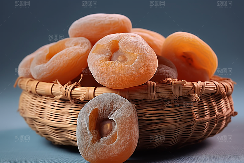 糖霜柿饼秋冬高清摄影图