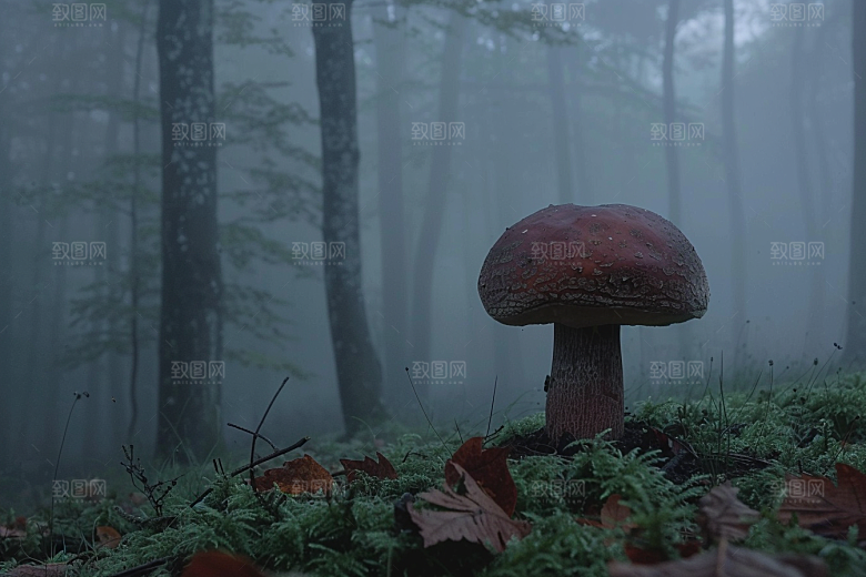 菌菇菌类采菌子摄影图