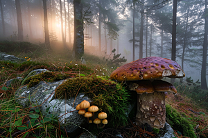 菌菇山野山林摄影图