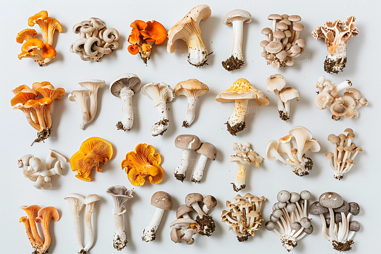 菌菇菌类山珍摄影图
