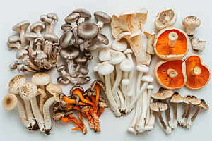 菌菇食用菌菌类摄影图