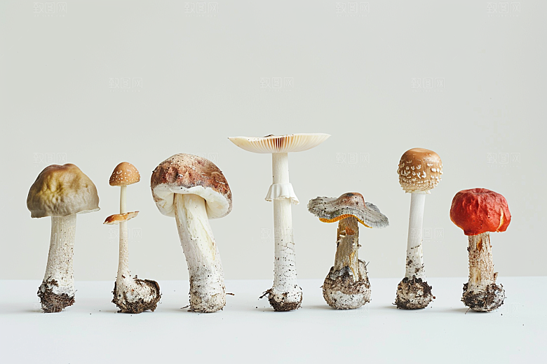 菌菇菌类食材摄影图