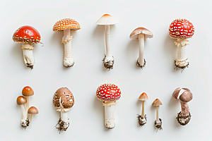 菌菇山野蘑菇摄影图