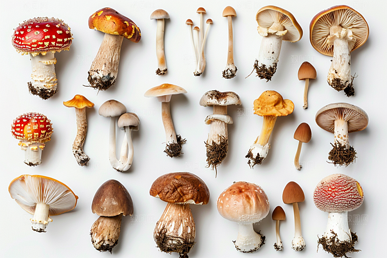 菌菇山林美味摄影图