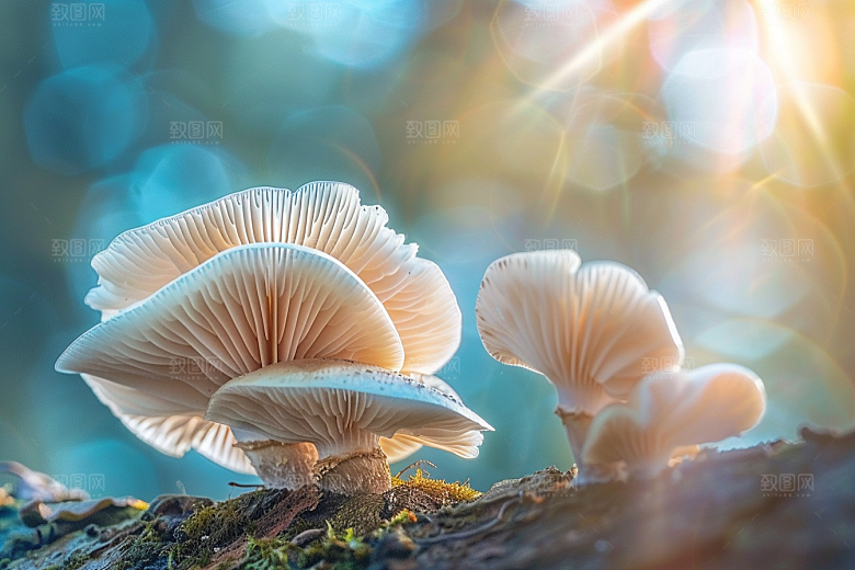 菌菇蘑菇食材摄影图