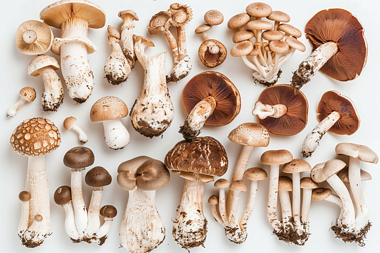 菌菇山野蘑菇摄影图