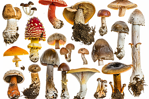 菌菇山珍蘑菇摄影图