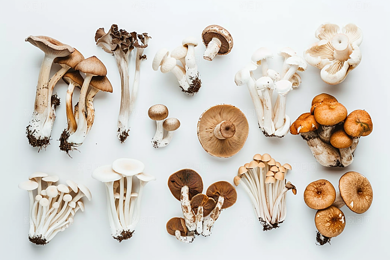 菌菇食用菌菌类摄影图