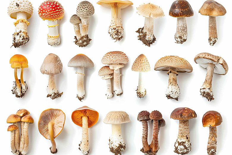 菌菇食用菌采菌子摄影图