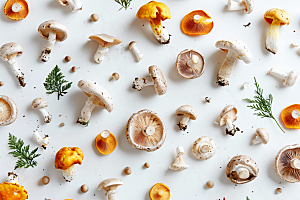 菌菇山珍食材摄影图
