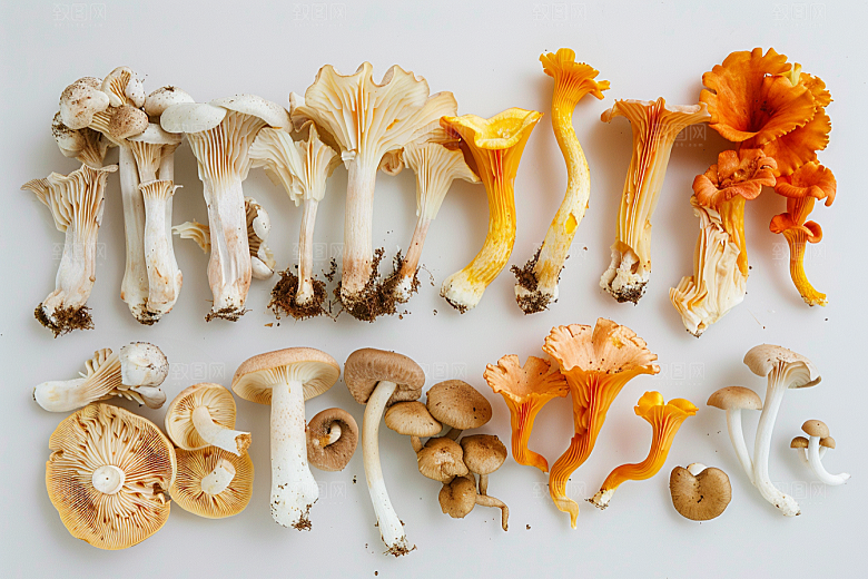 菌菇山珍食材摄影图