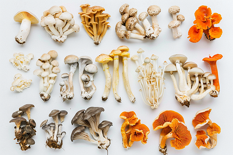 菌菇菌类美食摄影图