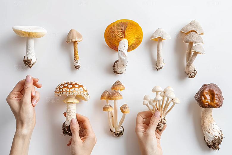 菌菇山珍高清摄影图