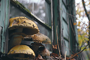菌菇食材山林摄影图