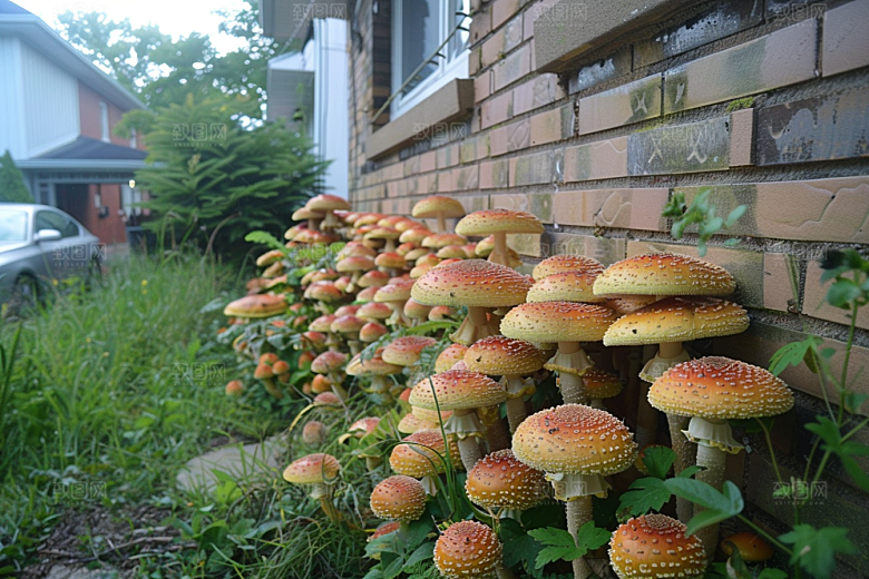 菌菇山野蘑菇摄影图