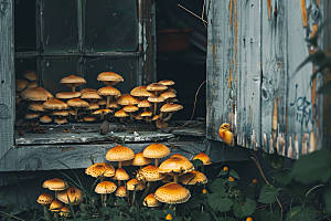 菌菇食用菌食材摄影图