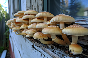 菌菇鲜味山林摄影图