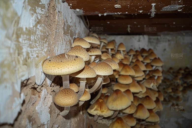 菌菇采菌子云南摄影图