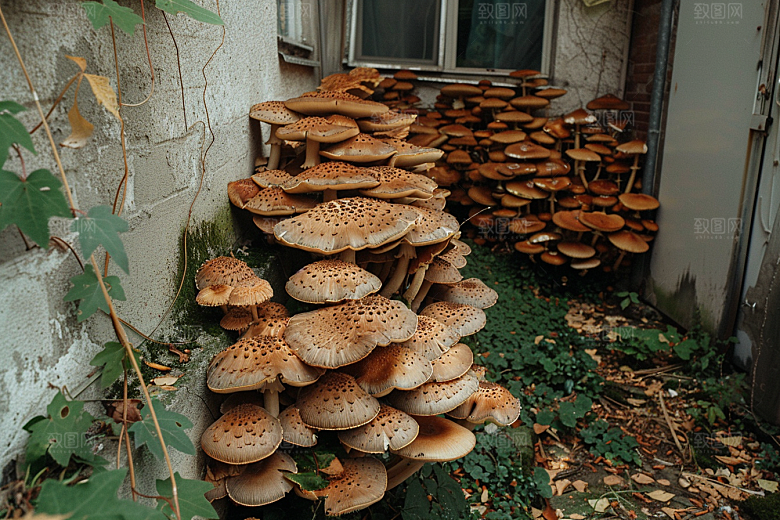 菌菇美食采菌子摄影图