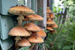 菌菇蘑菇山珍摄影图