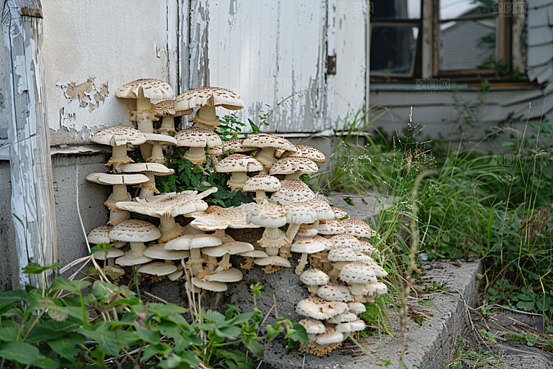 菌菇食材山林摄影图