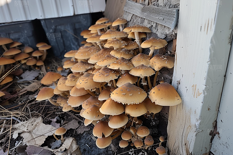 菌菇菌类食用菌摄影图