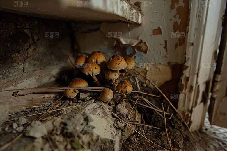 菌菇云南采菌子摄影图