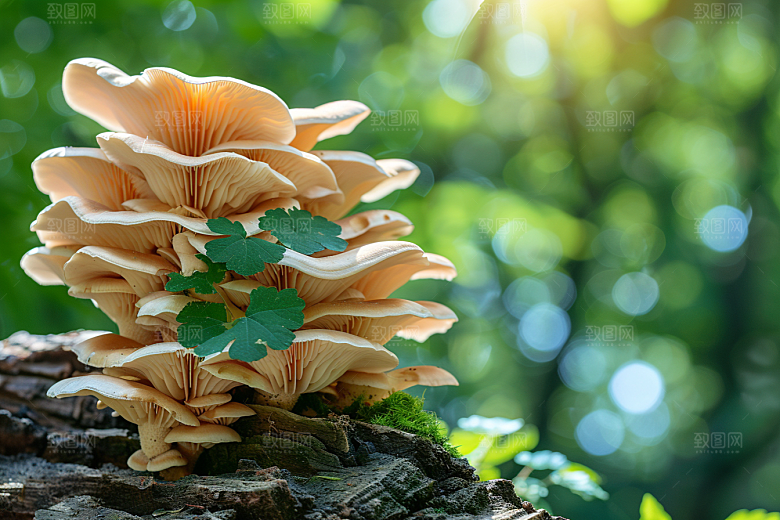 菌菇菌类山野摄影图