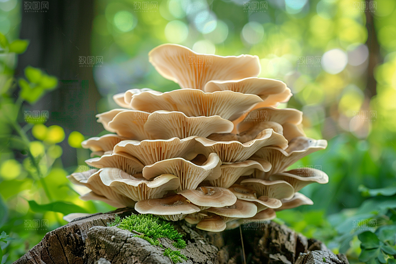 菌菇菌类新鲜摄影图