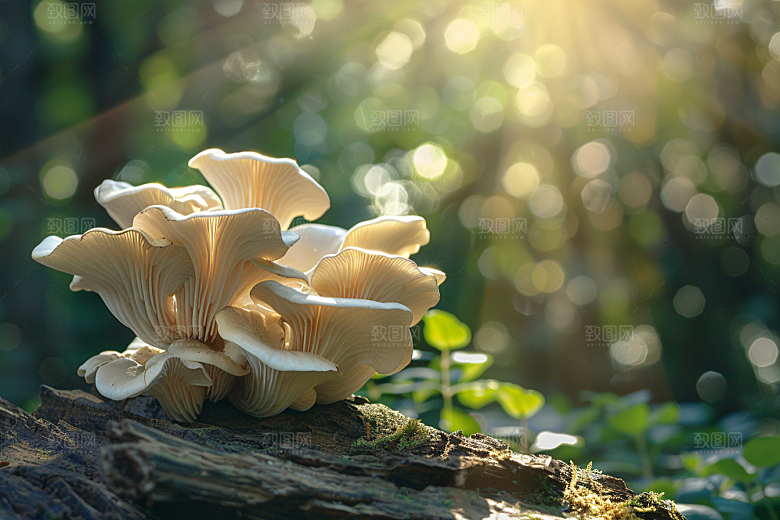 菌菇采菌子鲜味摄影图