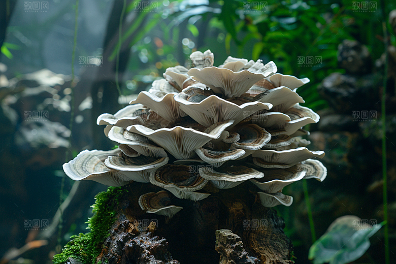 菌菇菌类食用菌摄影图