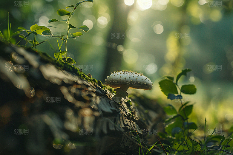菌菇鲜味山野摄影图