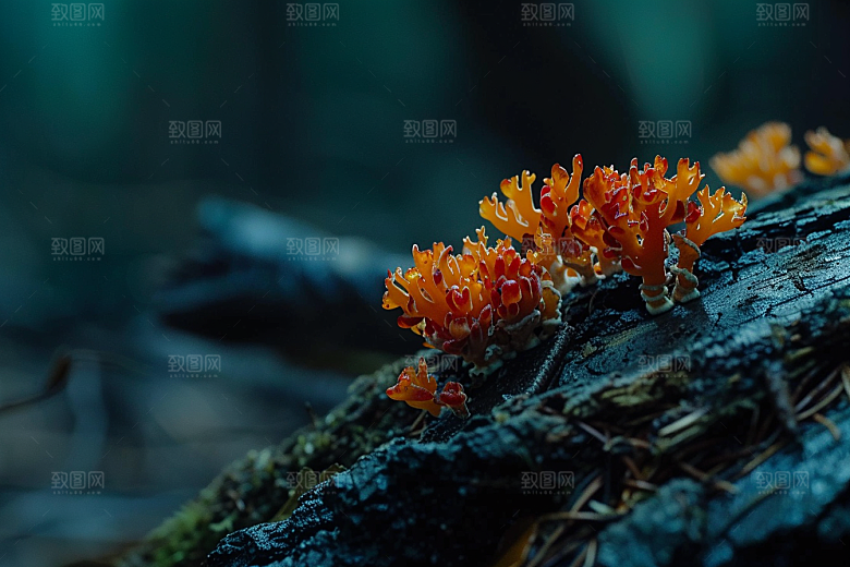 菌菇新鲜蘑菇摄影图
