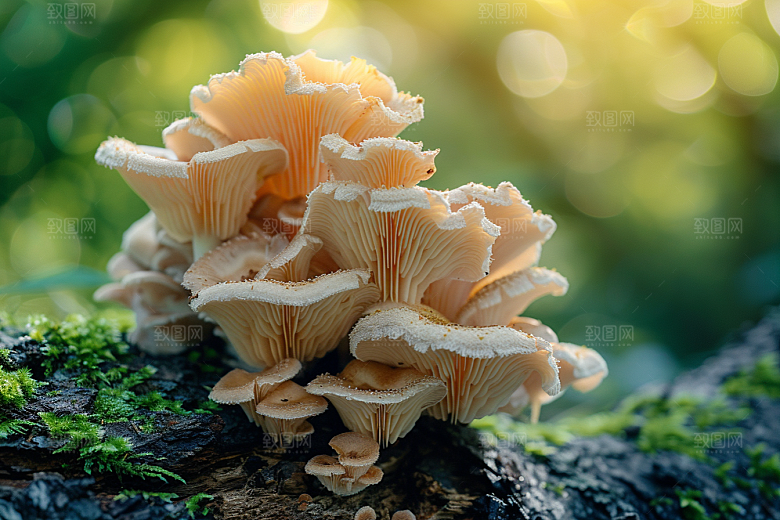 菌菇蘑菇采菌子摄影图