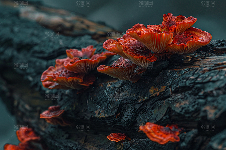 菌菇采菌子食材摄影图