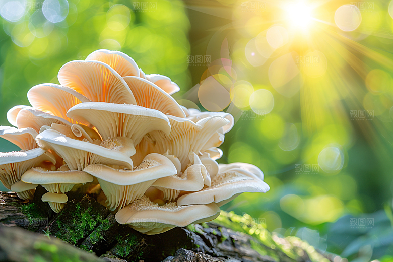 菌菇鲜味山珍摄影图