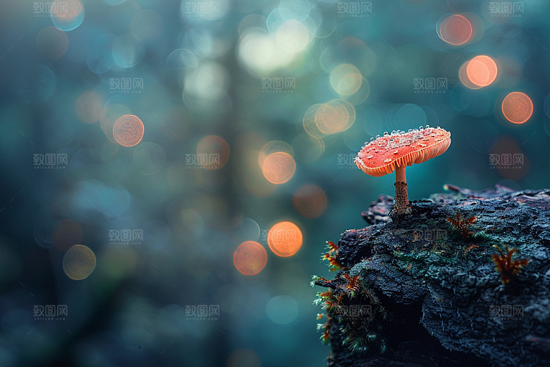 菌菇采菌子山珍摄影图