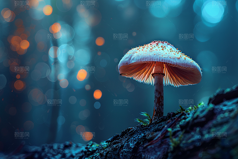 菌菇美食山珍摄影图