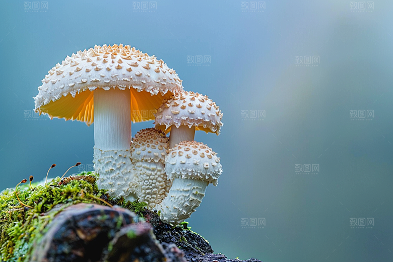 菌菇山珍蘑菇摄影图