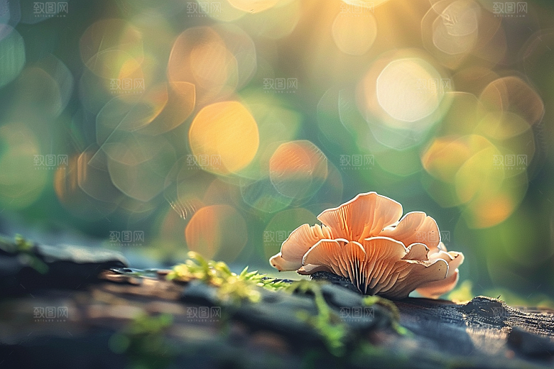 菌菇山珍采菌子摄影图