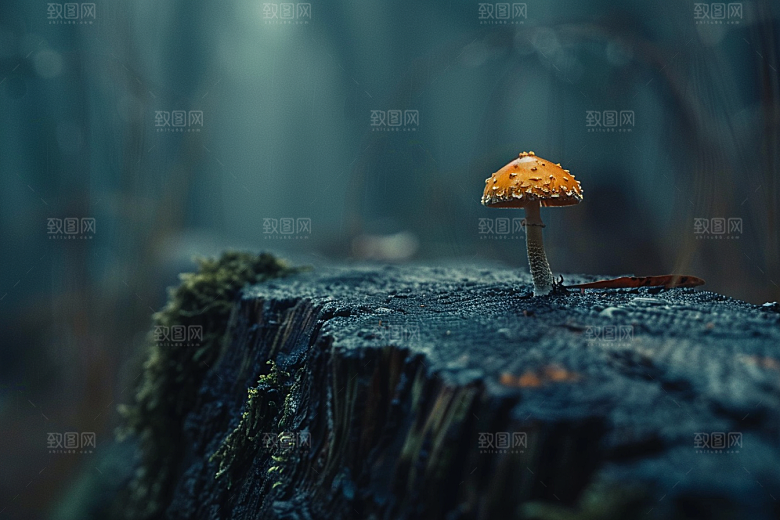 菌菇山野采菌子摄影图