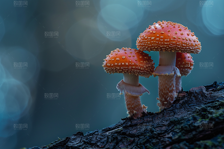 菌菇山林美味摄影图