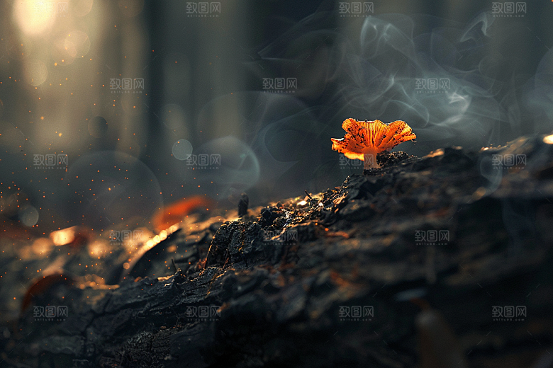 菌菇食用菌采菌子摄影图